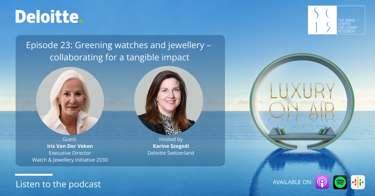 Greening watches and jewellery – collaborating for a tangible impact